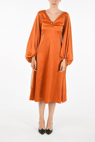 bishop sleeve midi Tunic dress
