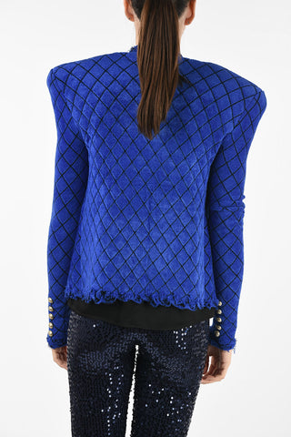 rhombus chenille jacket