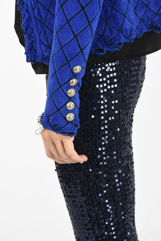 rhombus chenille jacket