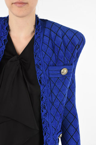 rhombus chenille jacket