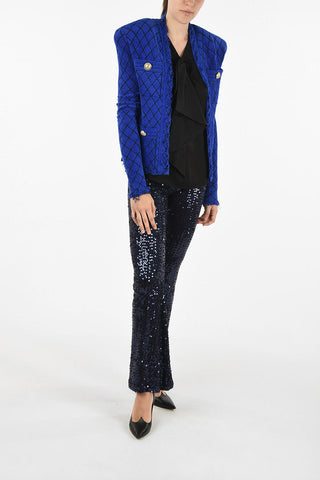 rhombus chenille jacket