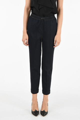 pantalone capri con coulisse in vita
