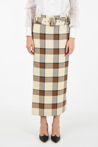 Plaid SIMONE Midi Skirt