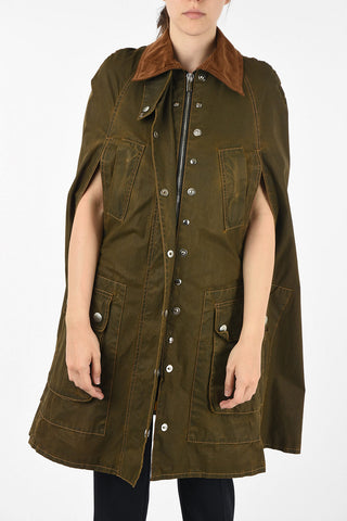 waxed cotton cape