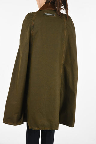 waxed cotton cape