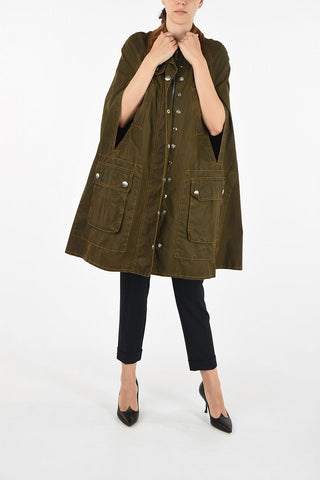 waxed cotton cape