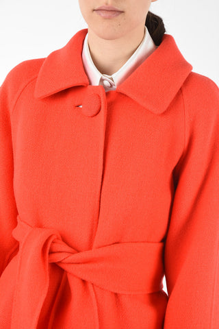 RUNWAY balmacaan coat