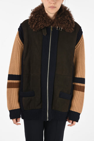 Full Zip Shearling Jacket