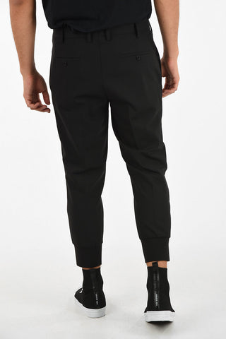 Slim Fit Pants with Stretchy Ankle Band