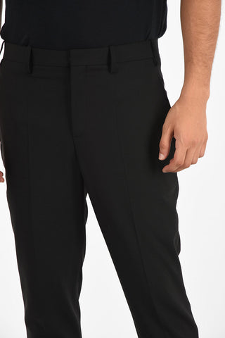 Slim Fit Pants with Stretchy Ankle Band