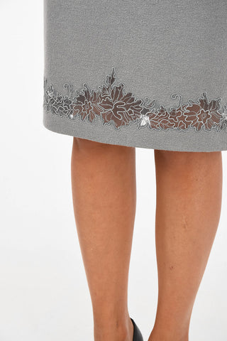 below knee  pencil skirt