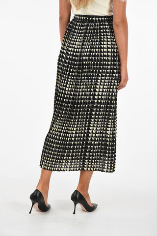 optical maxi skirt
