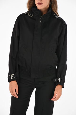crotch length hidden closure blouson