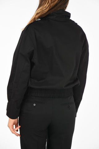 crotch length hidden closure blouson