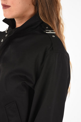 crotch length hidden closure blouson