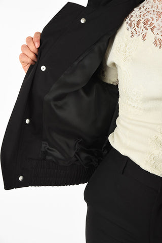crotch length hidden closure blouson