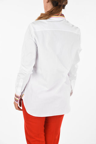 blouse with floral embroidery