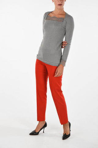 kint top with lace