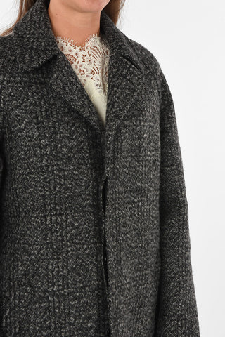 cappotto chesterfield con abbottonatura nascosta