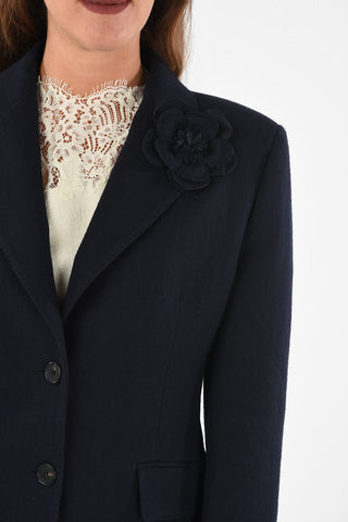 no vent 2-button blazer