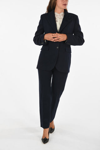 no vent 2-button blazer