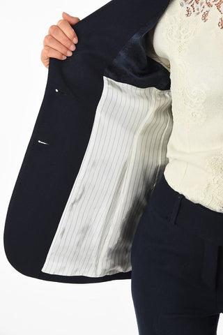 no vent 2-button blazer