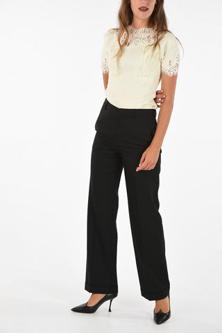 wool palazzo  pants