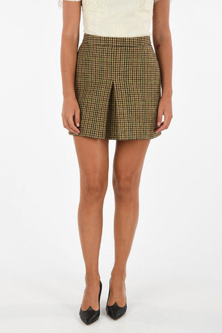 houndstooth mini skirt