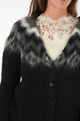 cardigan eyelash knit