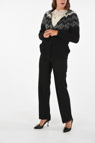 cardigan eyelash knit