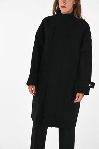 hidden closure coat