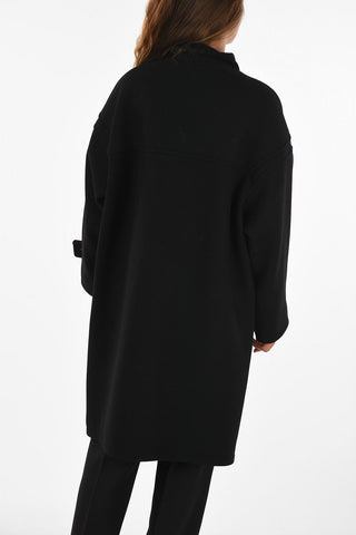 hidden closure coat