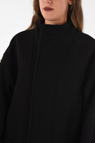 hidden closure coat