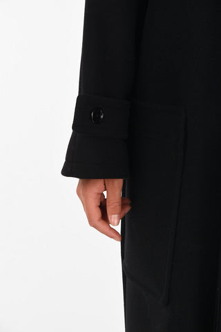 hidden closure coat