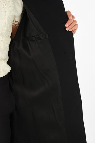 hidden closure coat