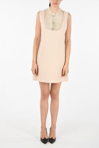 silk mini a-line dress