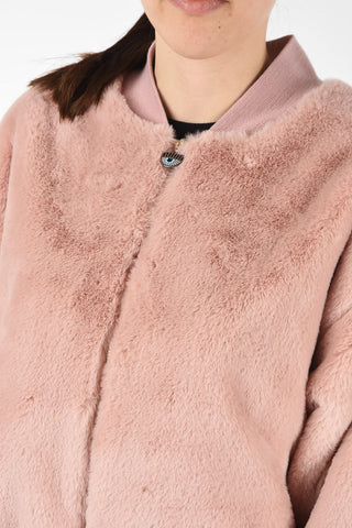 faux fur bomber
