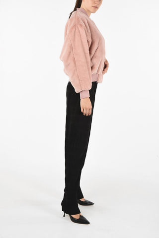 faux fur bomber