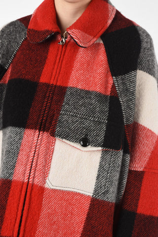 gun club check balmacaan coat