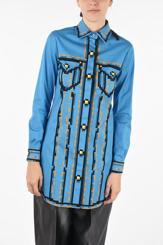 COUTURE! Print micro shirtdress