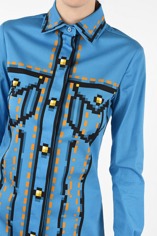 COUTURE! Print micro shirtdress
