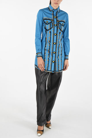 COUTURE! Print micro shirtdress