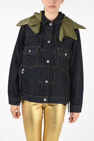 hooded denim jacket