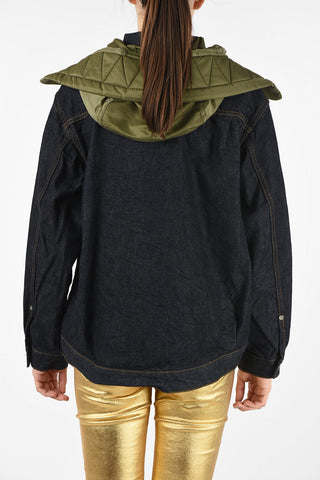 hooded denim jacket
