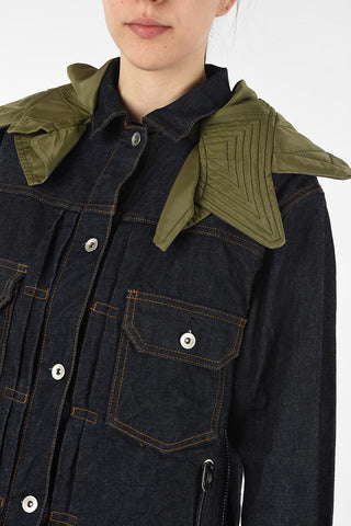 hooded denim jacket