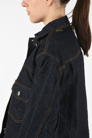 hooded denim jacket