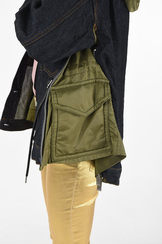 hooded denim jacket