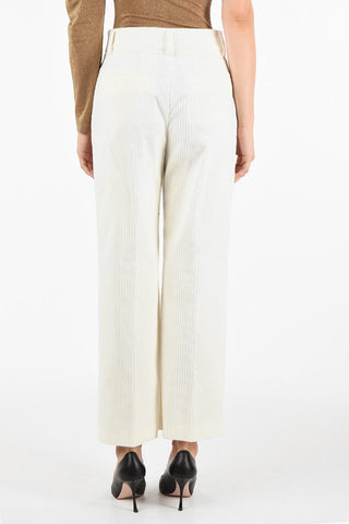 pantalone GABRIELLE palazzo in velluto a coste