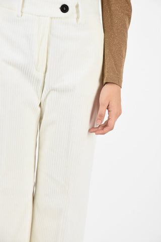 pantalone GABRIELLE palazzo in velluto a coste