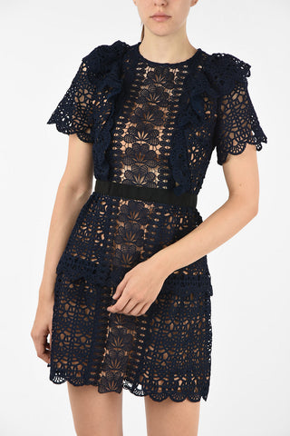 crochet mini dress